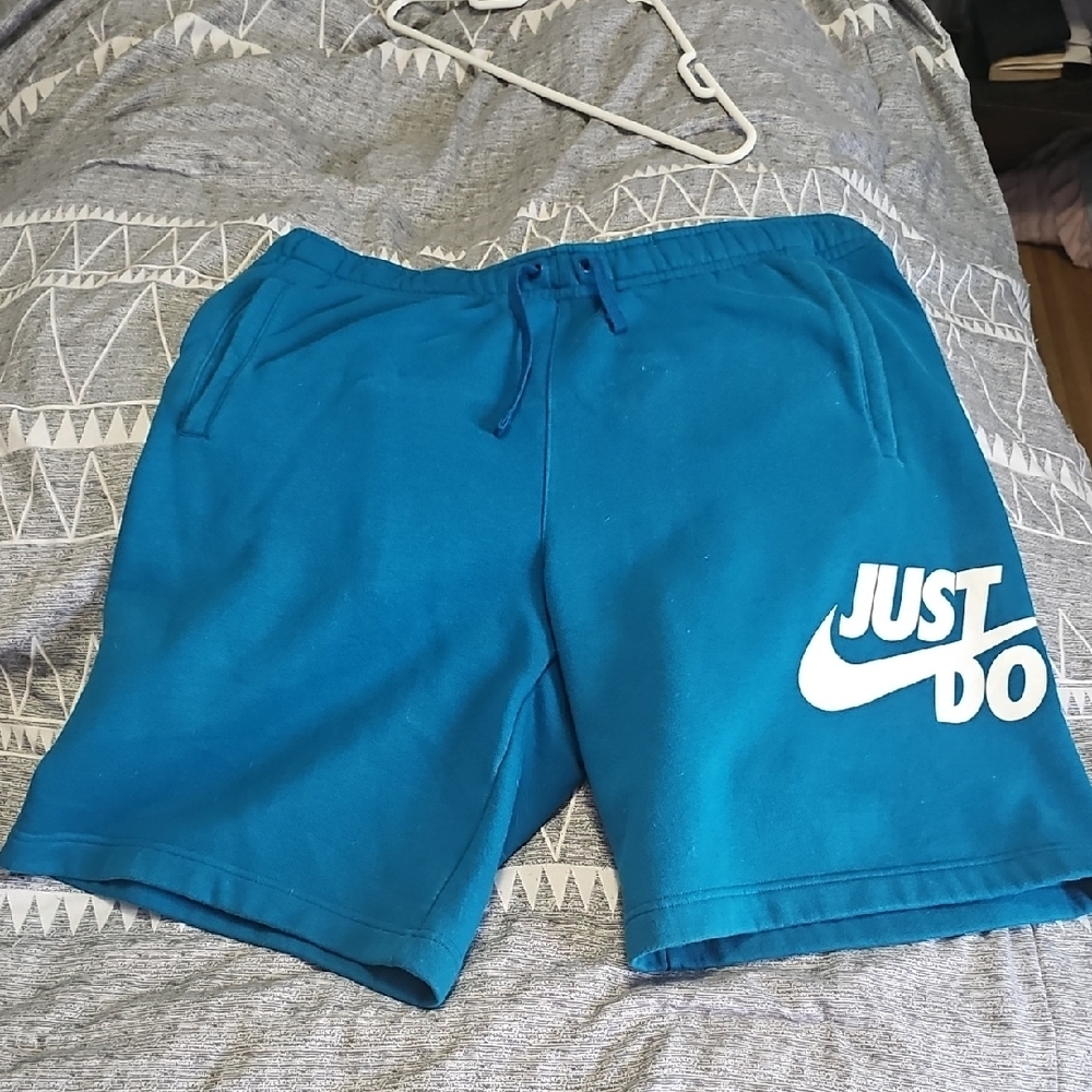 Nike Blue Athletic Shorts with Elastic Waistband